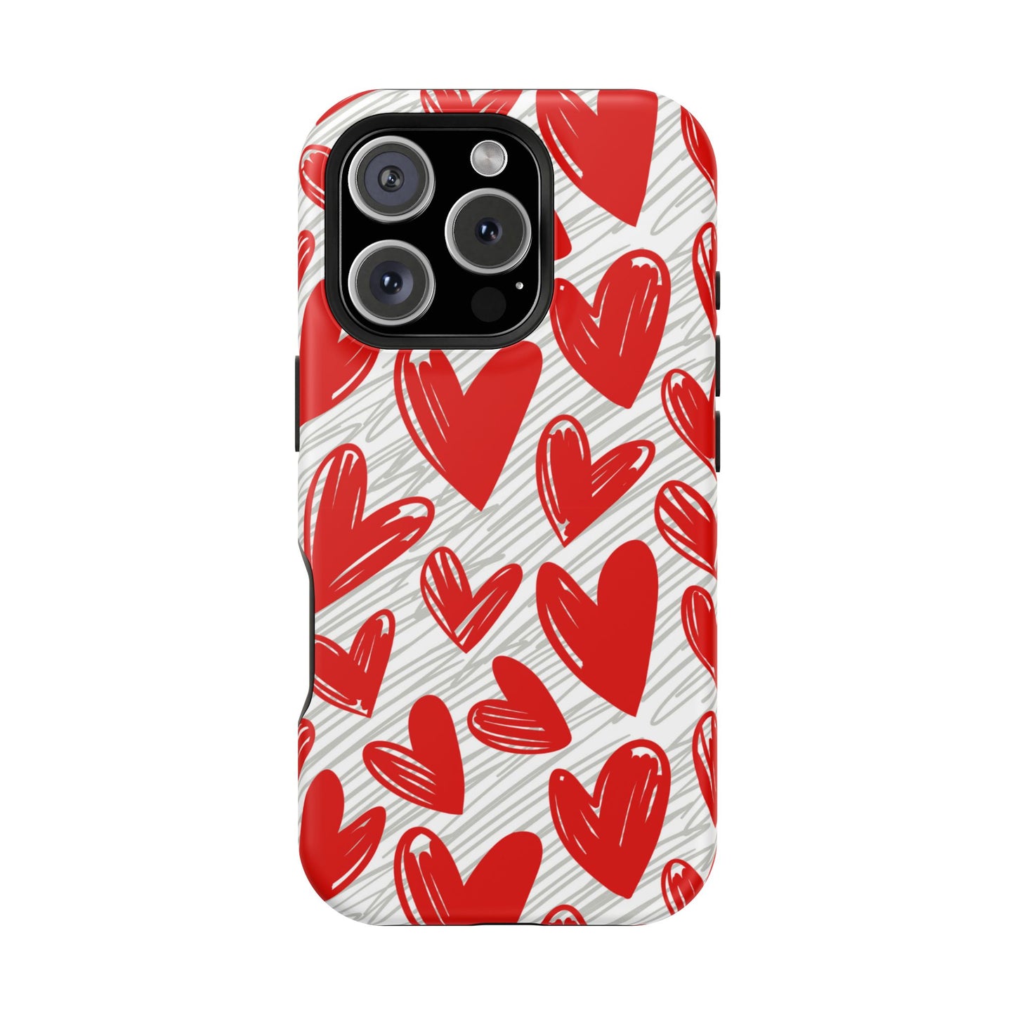 MagSafe Case: Whimsical Heart Doodle