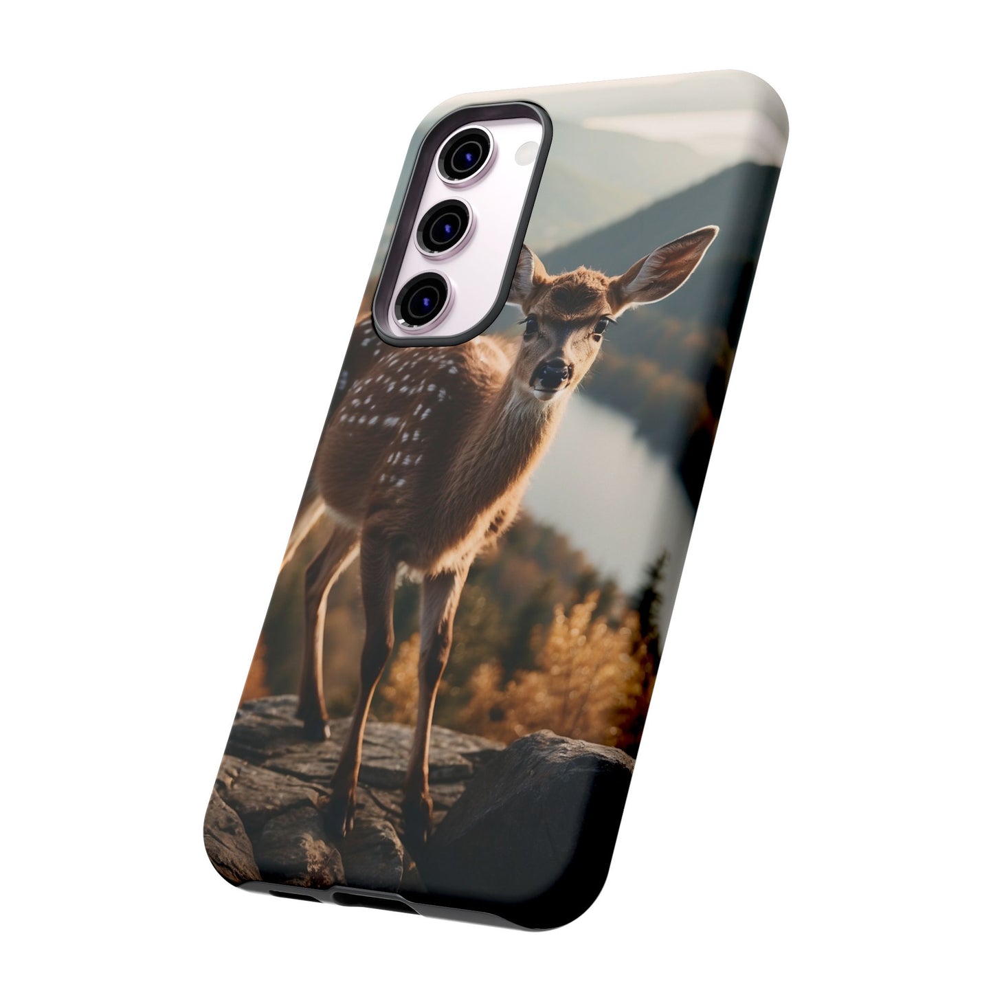 Whimsical Fawn in a Sunlit Forest iPhone Case