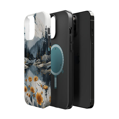 Silver Alpine Wildflower iPhone Case