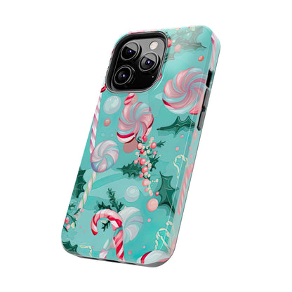 Candy Cane & Peppermint Holiday Delight – iPhone Series Case