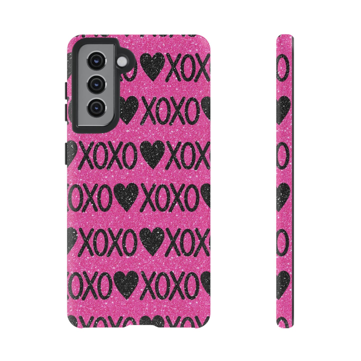 XOXO Glitter Hearts Samsung Case