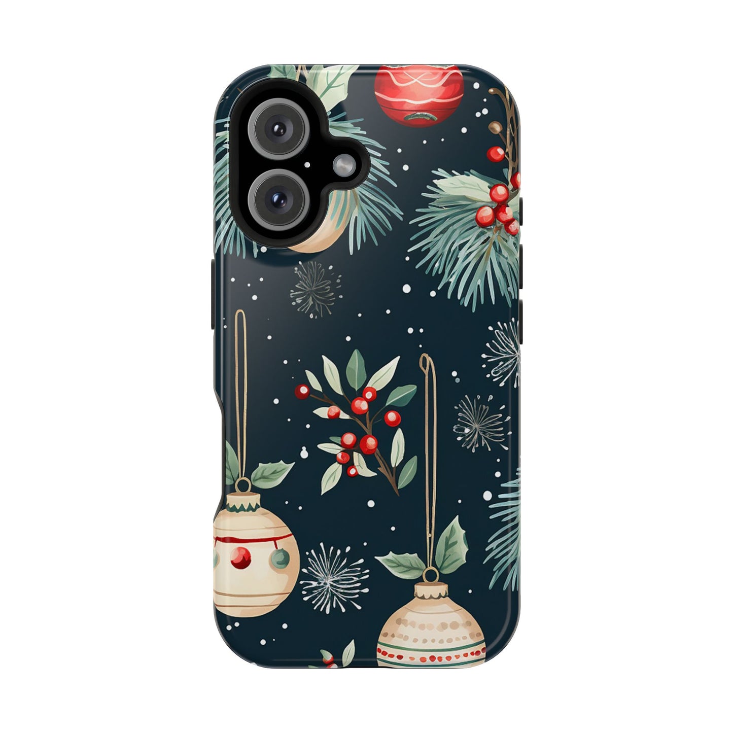 Elegant Christmas Ornaments and Pine - MagSafe iPhone Series Case