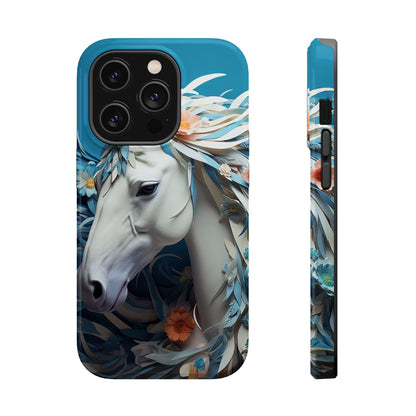 Floral Horse MagSafe iPhone Case