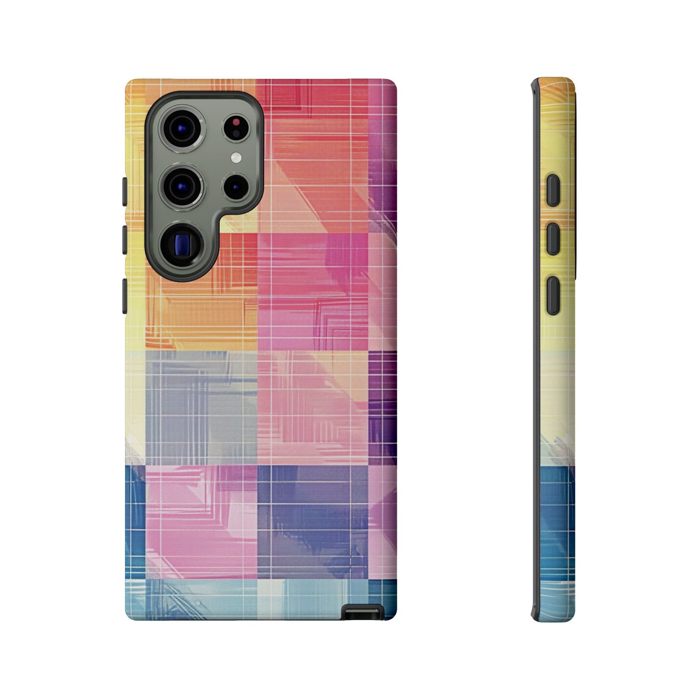 Pastel Panache Watercolor Plaid Case