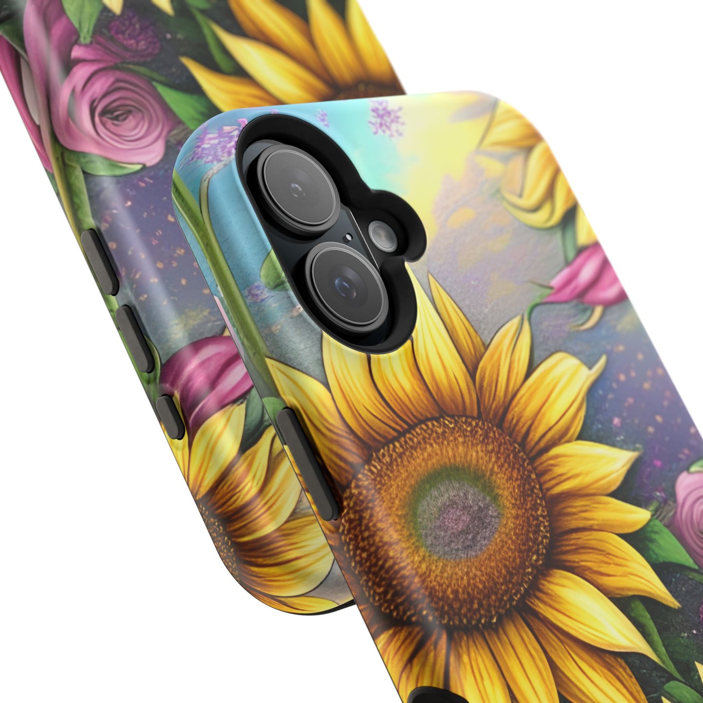 Whimsical Sunflower & Rose Garden - MagSafe iPhone Series Case