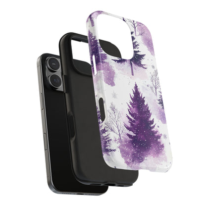 Purple Snowy Forest - iPhone Series Case