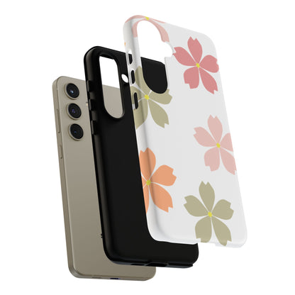 Pastel Sakura Blossom Tough Samsung Galaxy Case – Durable Design with Soft Matte Finish