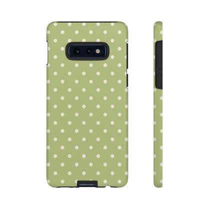 Sage Green Polka Dots – Samsung Galaxy Case