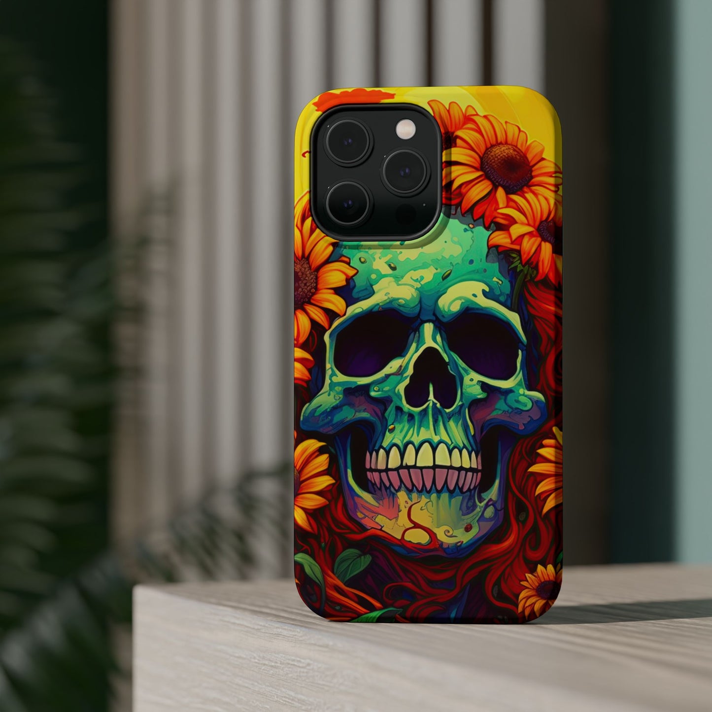 Sun Kissed Skull MagSafe iPhone Case