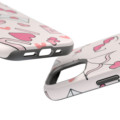 Valentine's Day Scribbles MagSafe iPhone Case