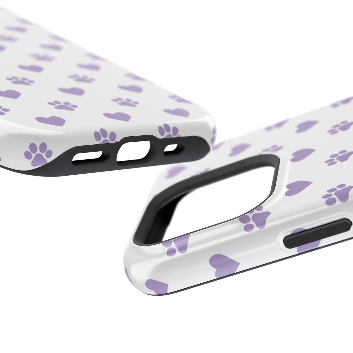 Paw Prints & Hearts – MagSafe iPhone Case with Adorable Pet-Lover Design