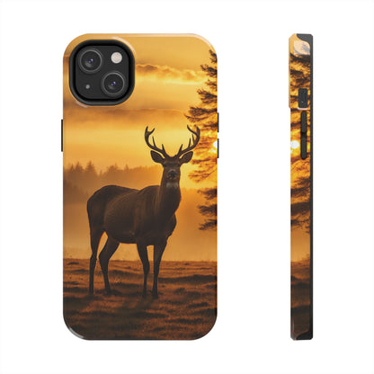 Sunset Majesty: Regal Stag – iPhone Case