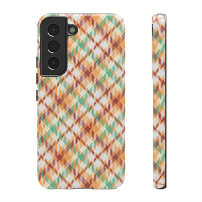 Samsung Galaxy Case - Autumn Harvest Plaid Design