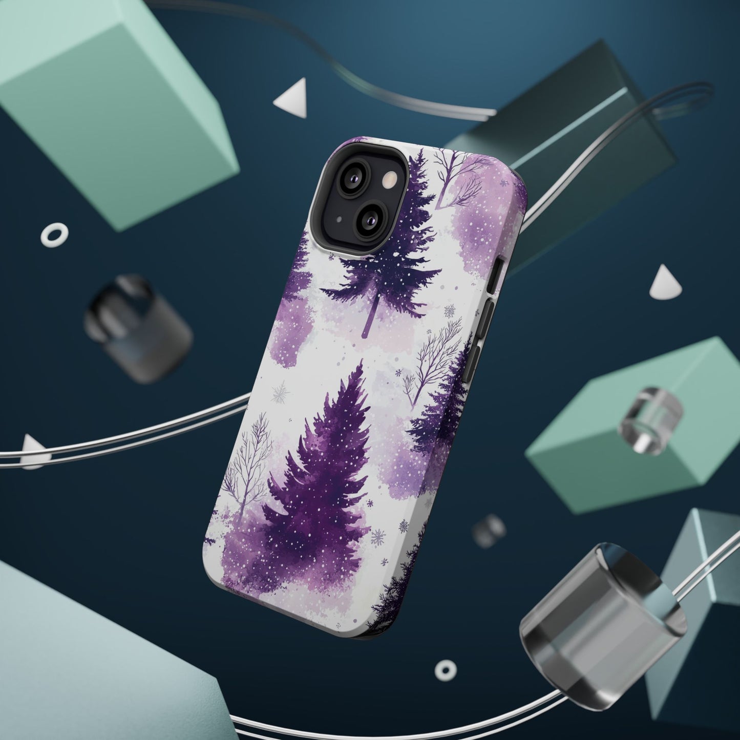 Purple Snowy Forest - MagSafe iPhone Series Case