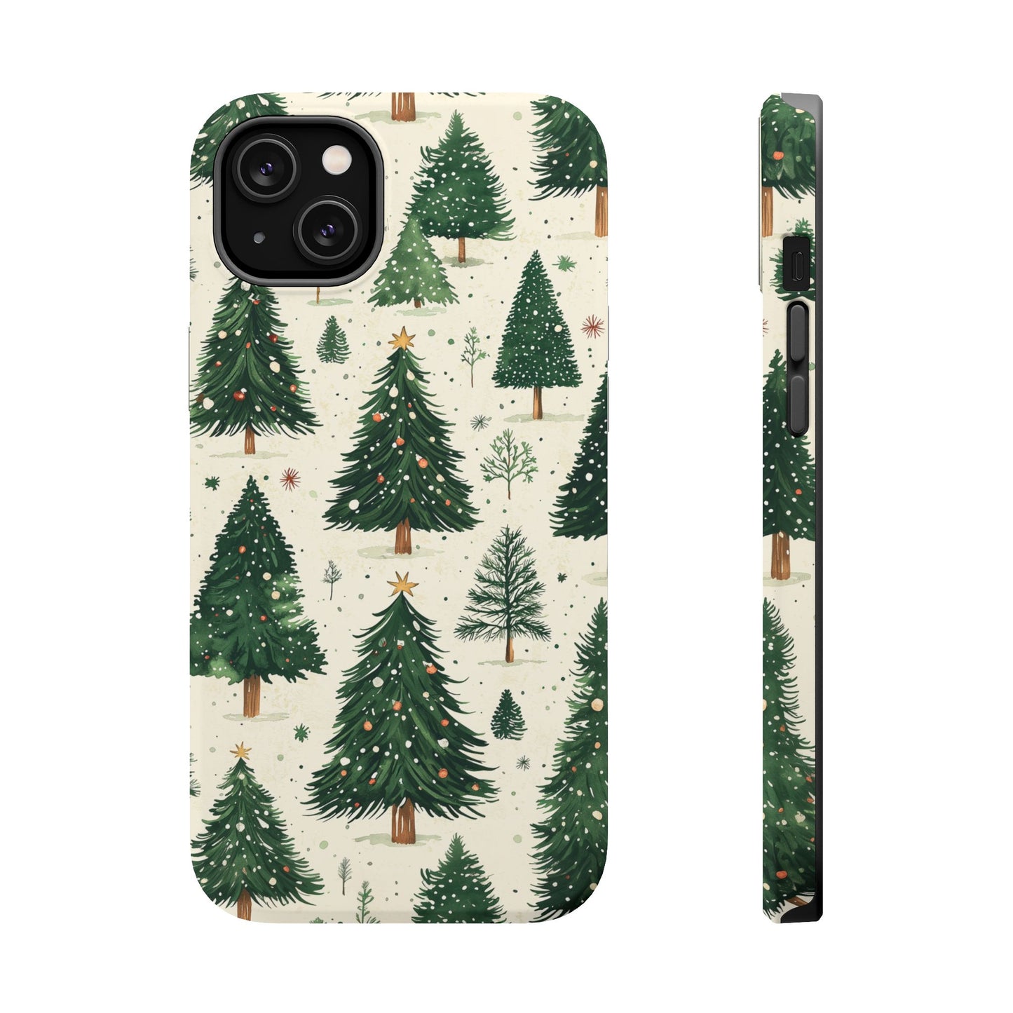 Festive Christmas Tree Forest Pattern – MagSafe iPhone Series Case