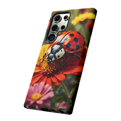 Ladybug on Orange Daisy - Samsung Galaxy Case