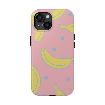 Pink Banana Pop iPhone Case – Cute Pastel Design with Fun Retro Vibe