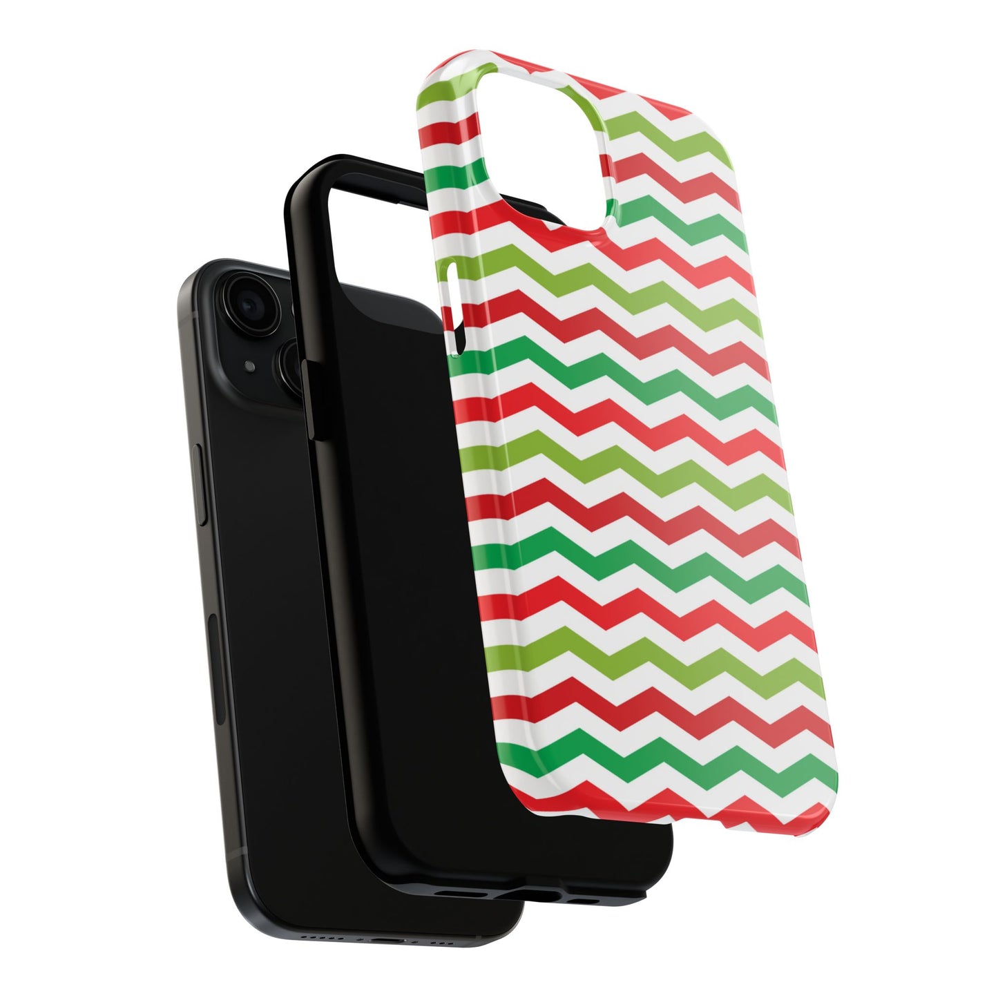 Vibrant Fiesta Chevron – Yellow Green, Green & Red Geometric Case