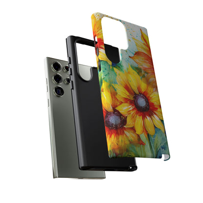 Watercolor Sunflower Splash - Samsung Galaxy Series Case