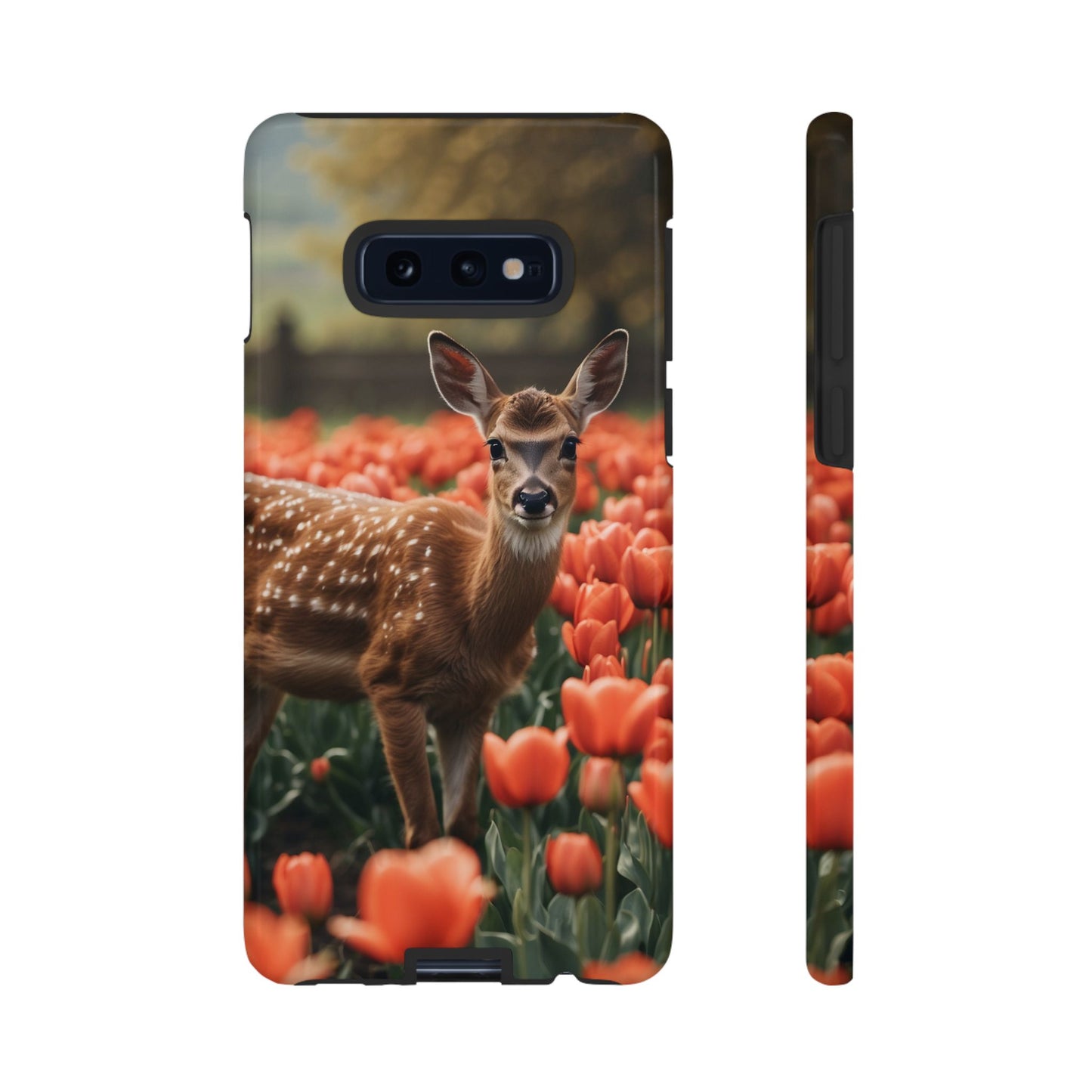 Fawn Among Tulips Samsung Galaxy Case