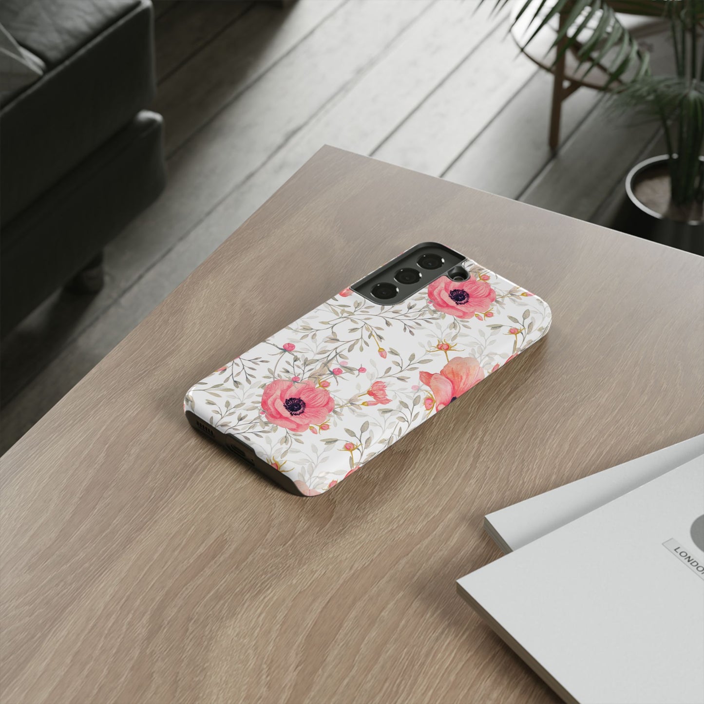 Pink Floral Watercolor Samsung Galaxy Case – Elegant Blossom Design