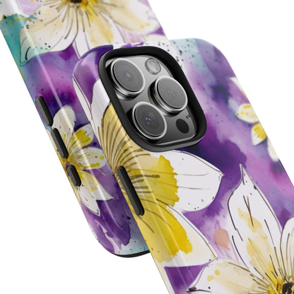 Abstract Floral Watercolor Splash - iPhone Series Case