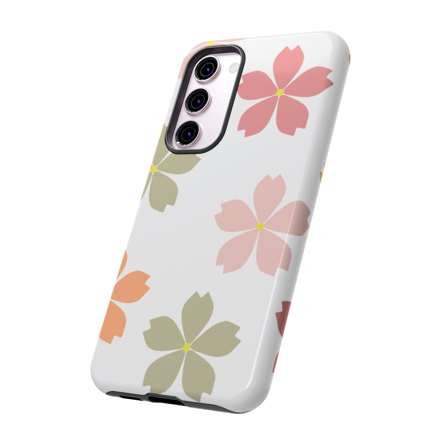 Pastel Sakura Blossom Tough Samsung Galaxy Case – Durable Design with Soft Matte Finish