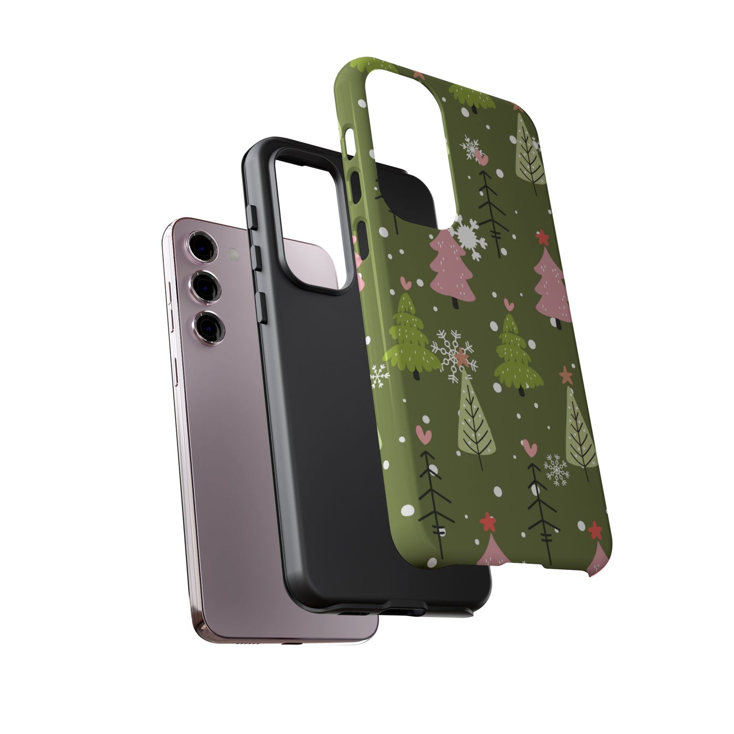 Whimsical Christmas Tree Pattern – Samsung Galaxy Series Case