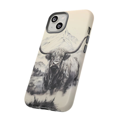 Highland Cow Western iPhone Case