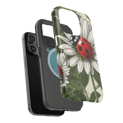 Ladybug & Daisy Garden Charm - MagSafe iPhone Case