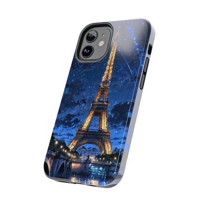 iPhone Case - Eiffel Tower Under Starlit Sky Design