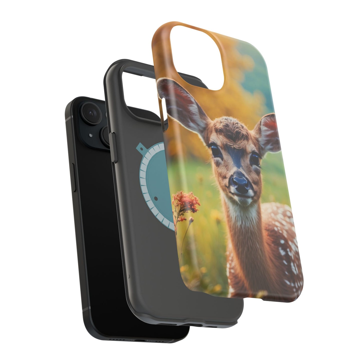 MagSafe-Compatible iPhone Case – Golden Meadow Fawn