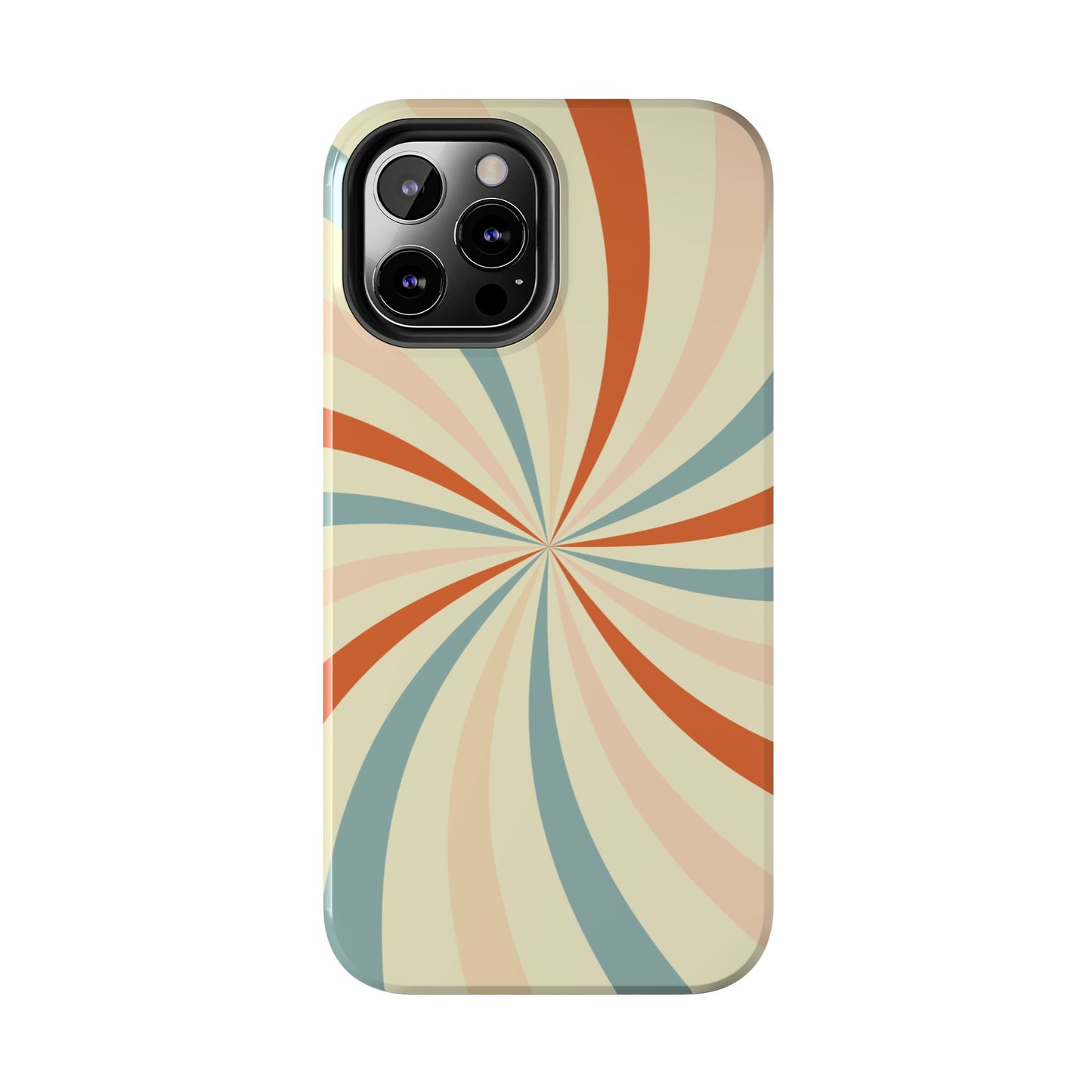 Retro Swirl iPhone Case – Durable, Vintage-Inspired Design with Dual-Layer Protection