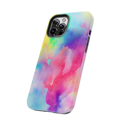 Pastel Watercolor Dream iPhone Case – Slim Profile, Glossy Finish