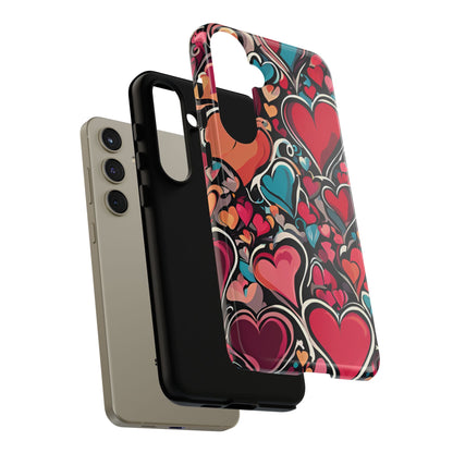 Vibrant Multicolor Heart Art – Samsung Galaxy Case