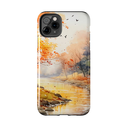 Autumn River Serenity – iPhone Case