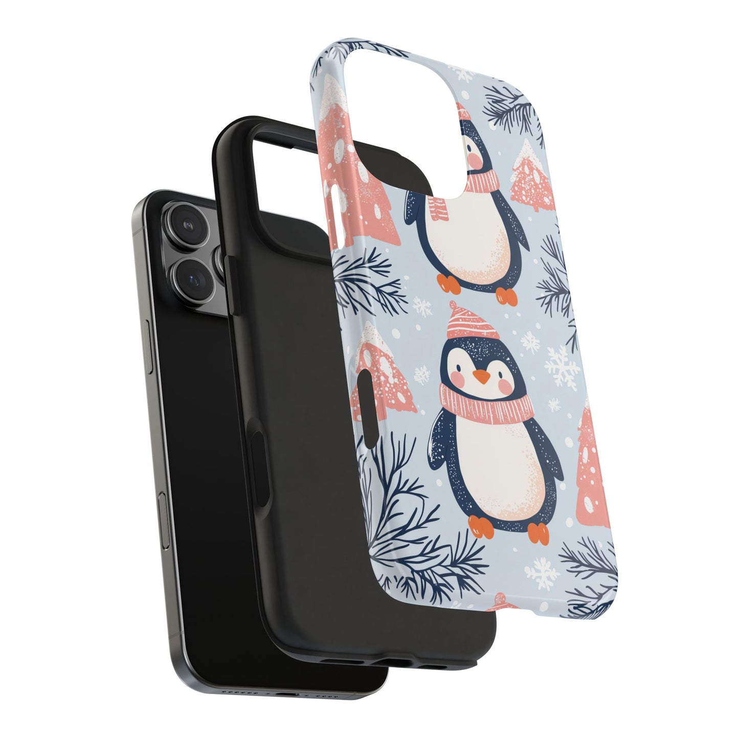 Penguin in Winter Wonderland iPhone Case