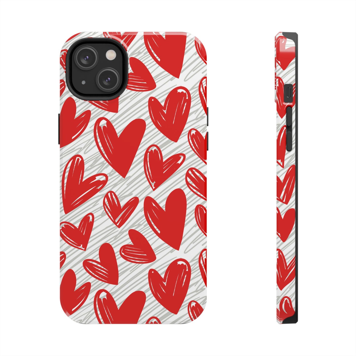 iPhone Case: Whimsical Heart Doodle