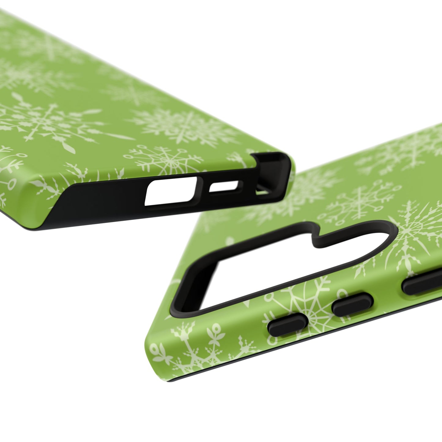 Green Snowflake Pattern – Samsung Galaxy Series Case