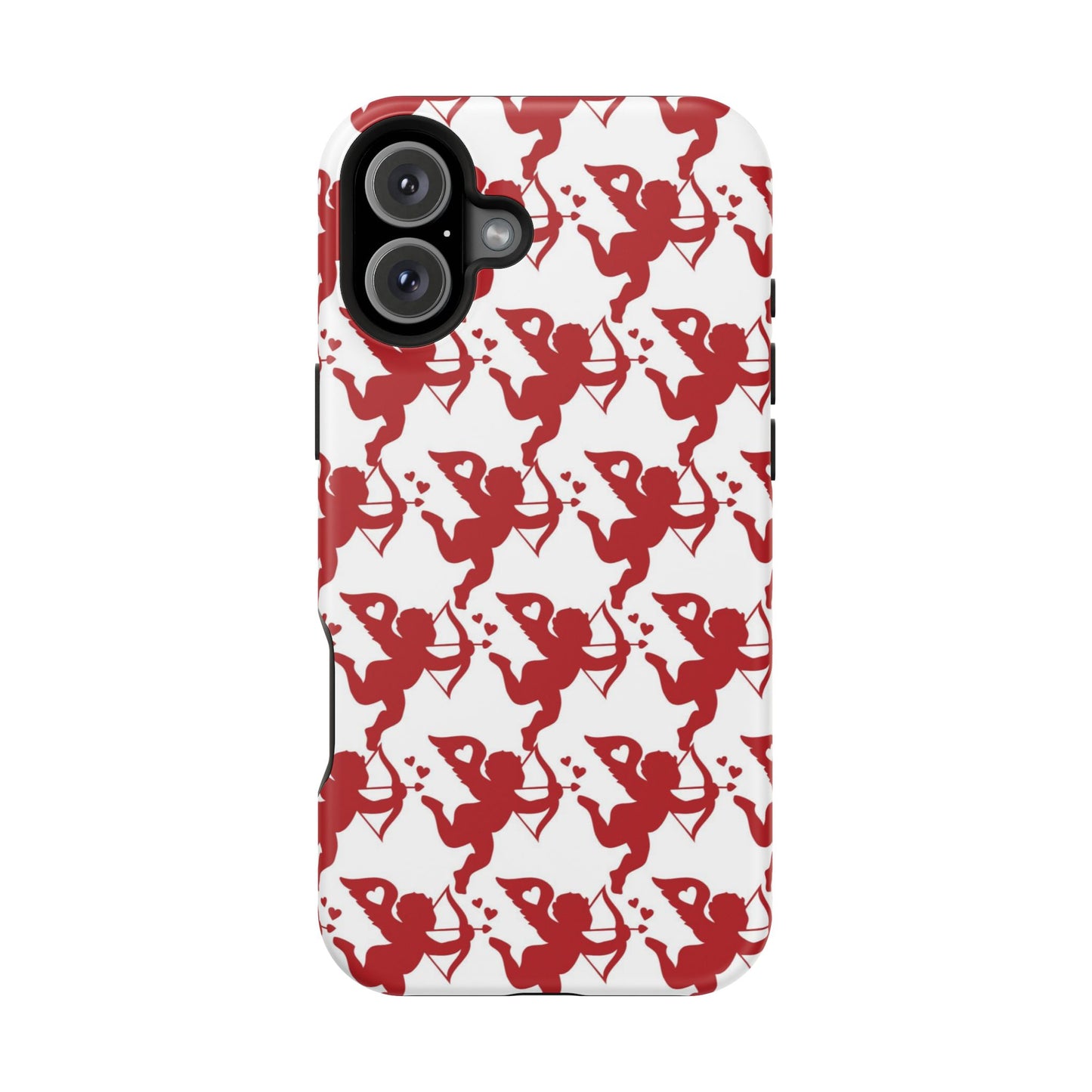 Red Cupid Love Pattern MagSafe Case