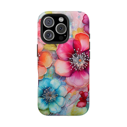 Vibrant Watercolor Floral Garden - iPhone Series Case