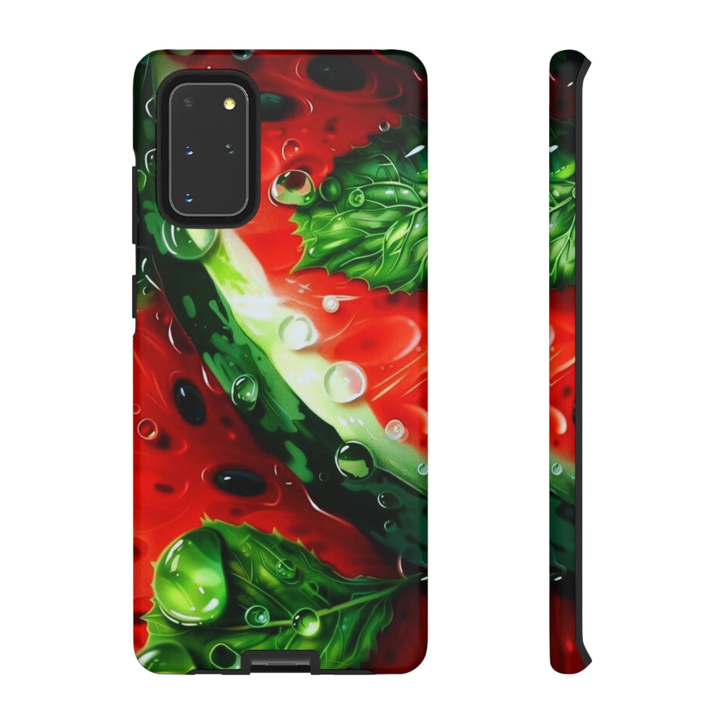 Juicy Watermelon & Mint Samsung Galaxy Case – Tough Dual-Layer, Vibrant Summer Design