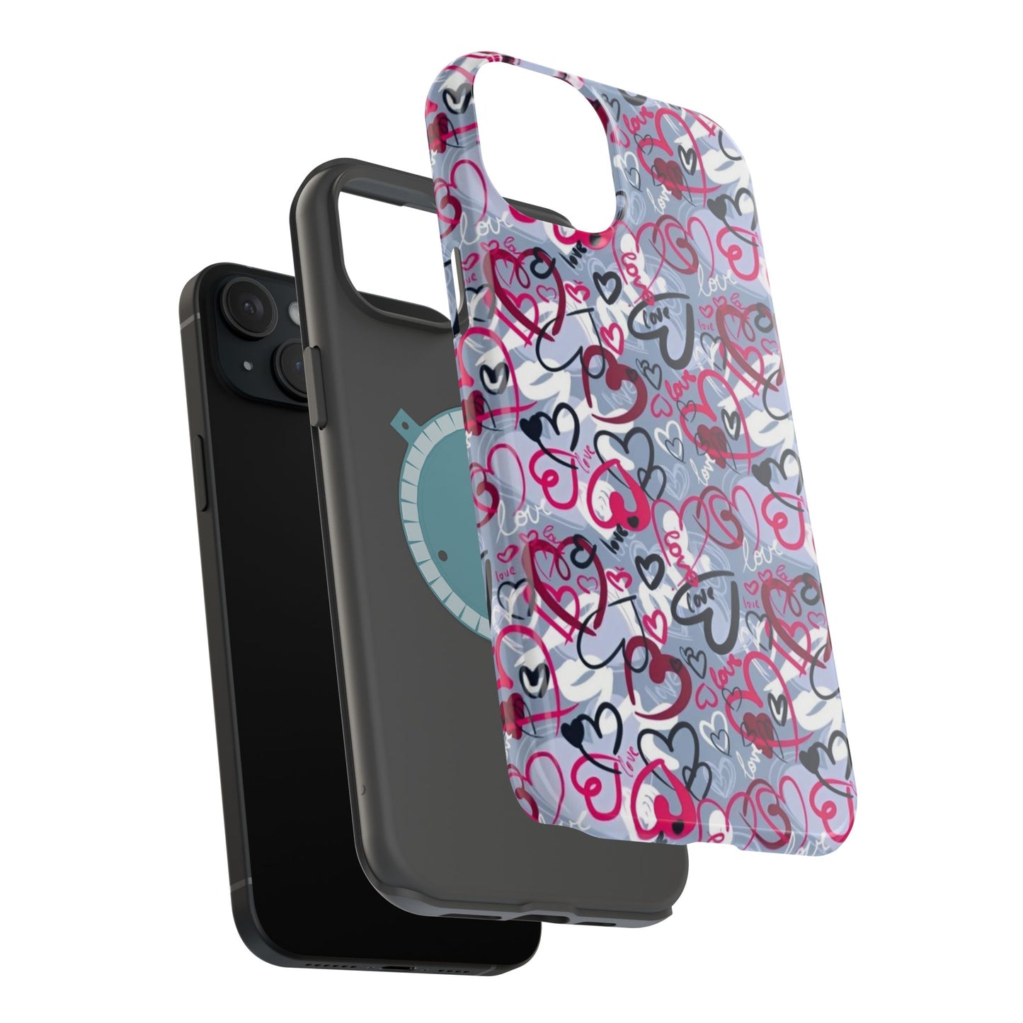 Graffiti Love Hearts MagSafe Case