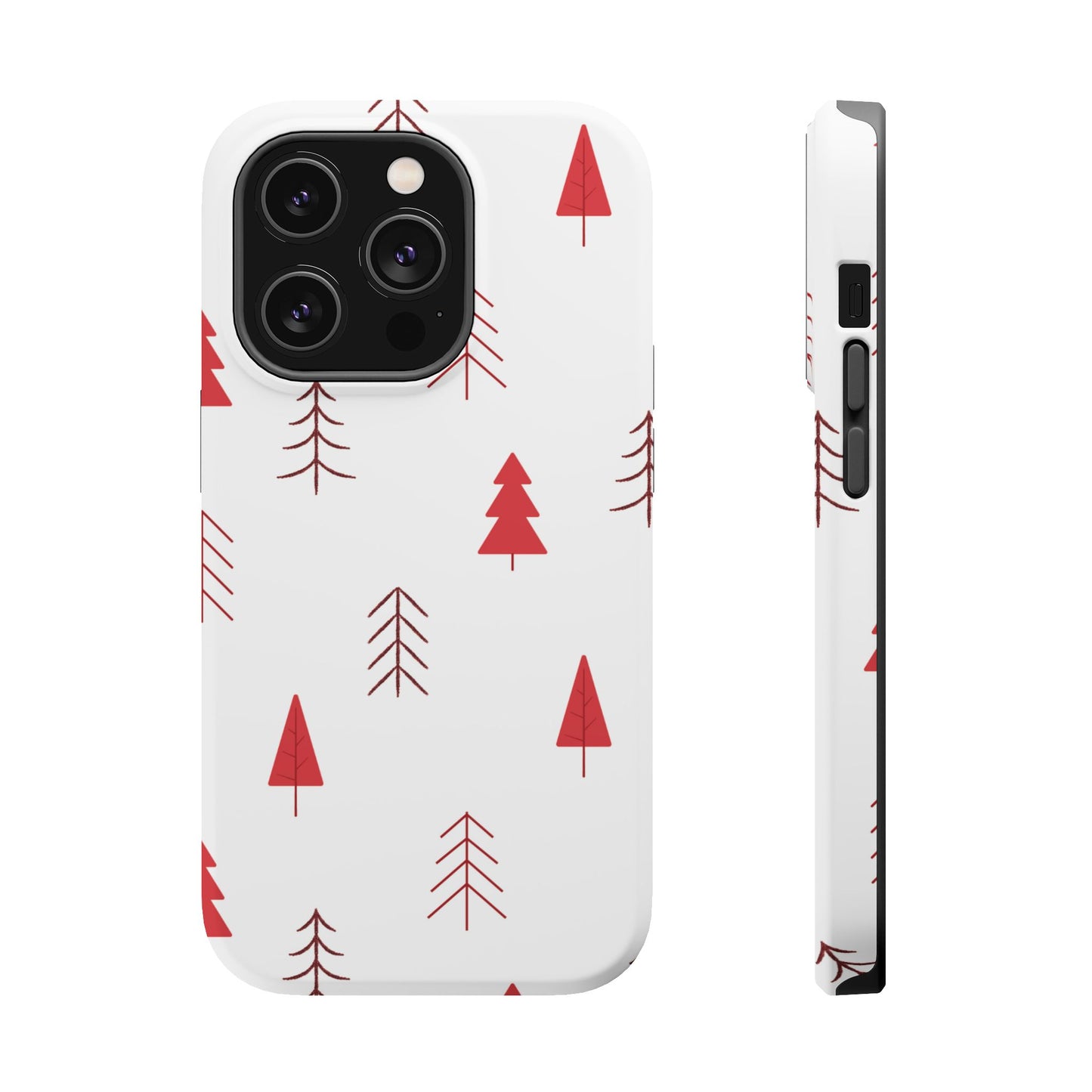 Scandi Red Pine Trees - MagSafe iPhone Series Case