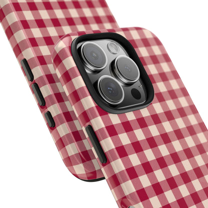 Vintage Red Gingham Check – iPhone Series Case