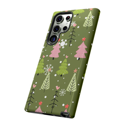 Whimsical Christmas Tree Pattern – Samsung Galaxy Series Case