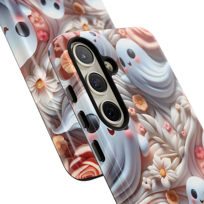 Clay Ghosts Phone Case - Whimsical Floral Protection