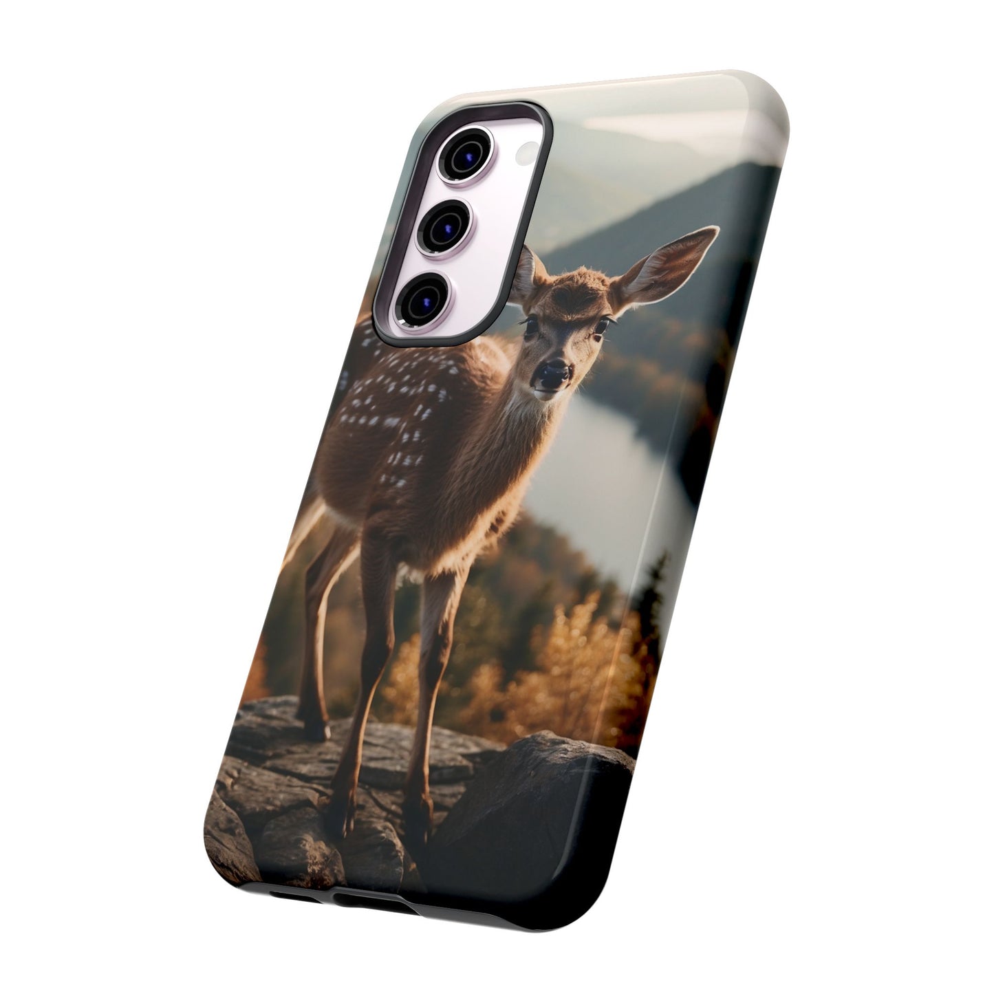 Whimsical Fawn in a Sunlit Forest iPhone Case