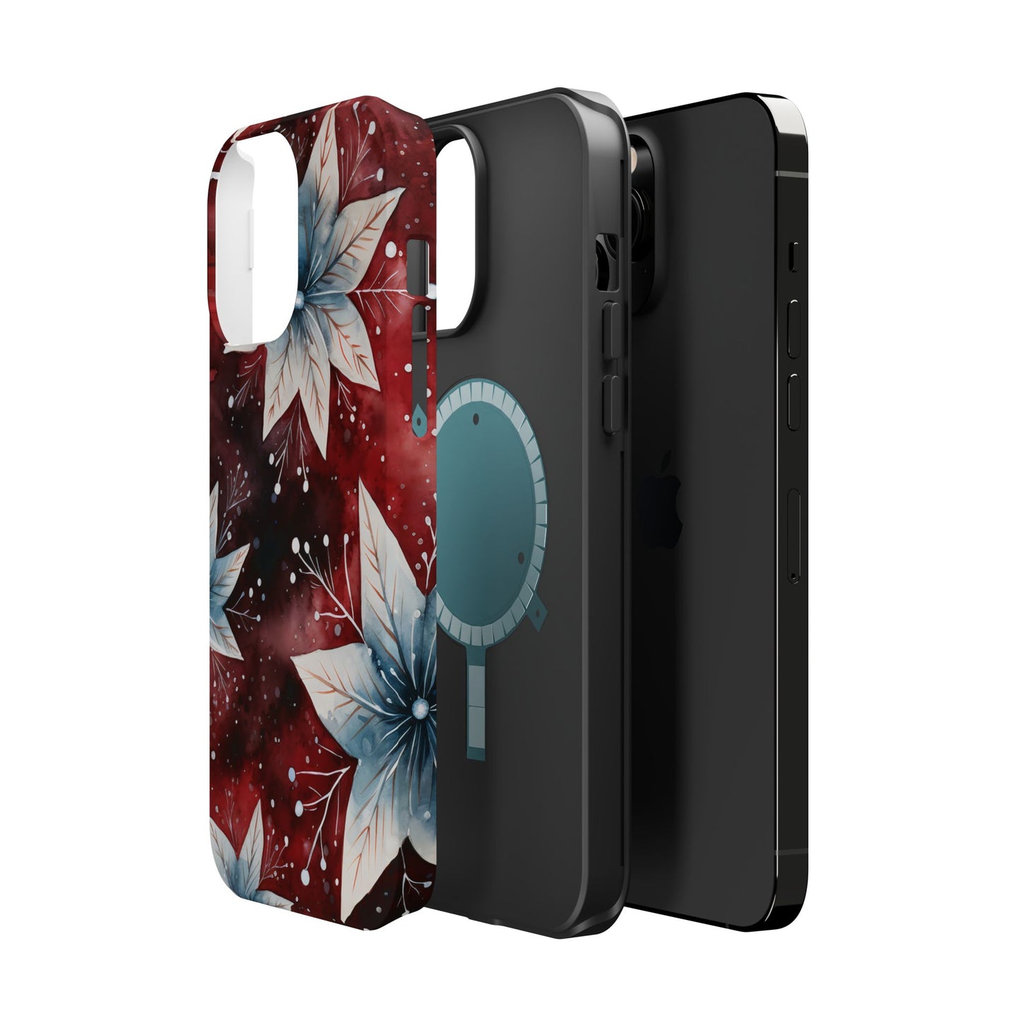 Winter Bloom Poinsettia – MagSafe iPhone Case