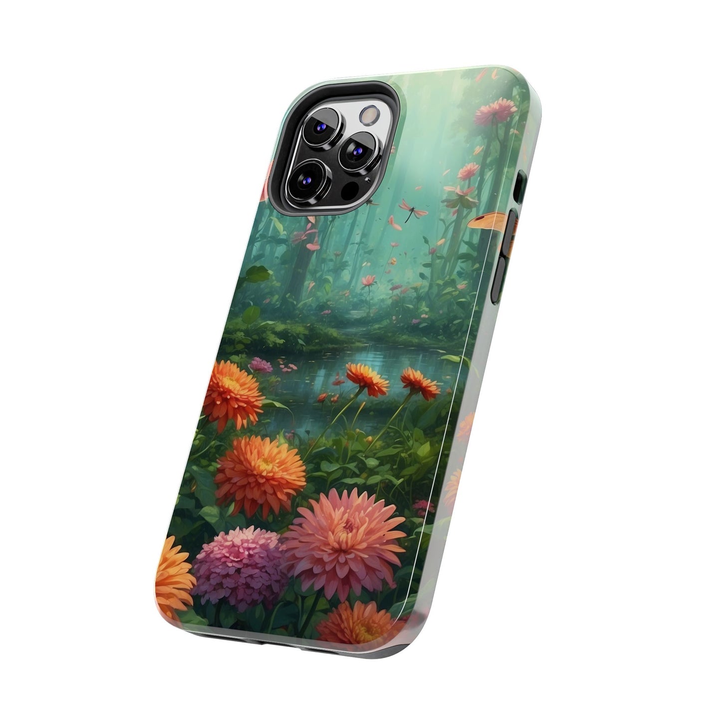 Enchanted Forest Dragonflies & Blossoms – iPhone Series Case